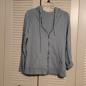 Light teal lightweight hoodie